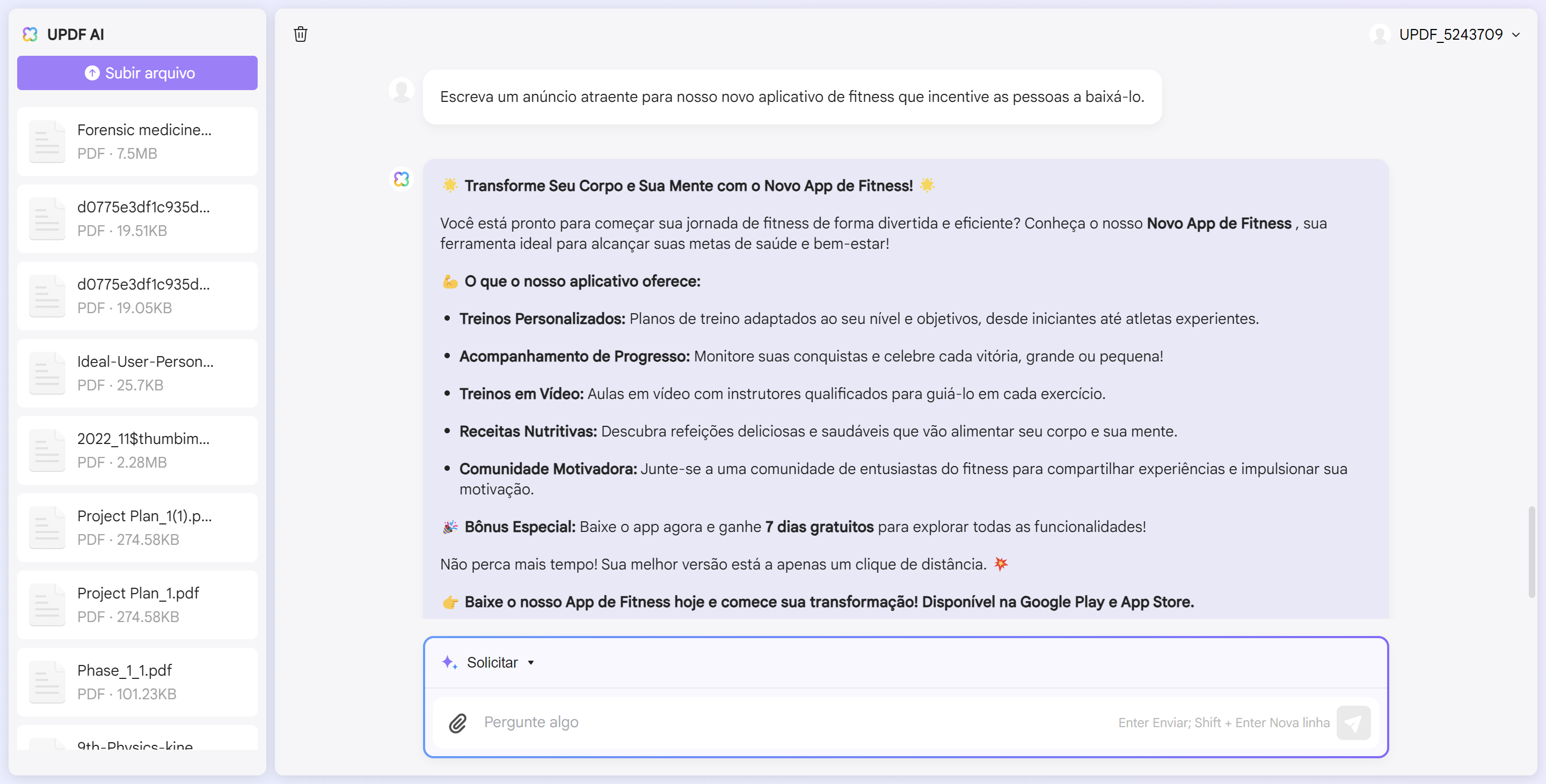 como usar ia em anúncios de vendas é gerado com o AI Assistant Online da UPDF