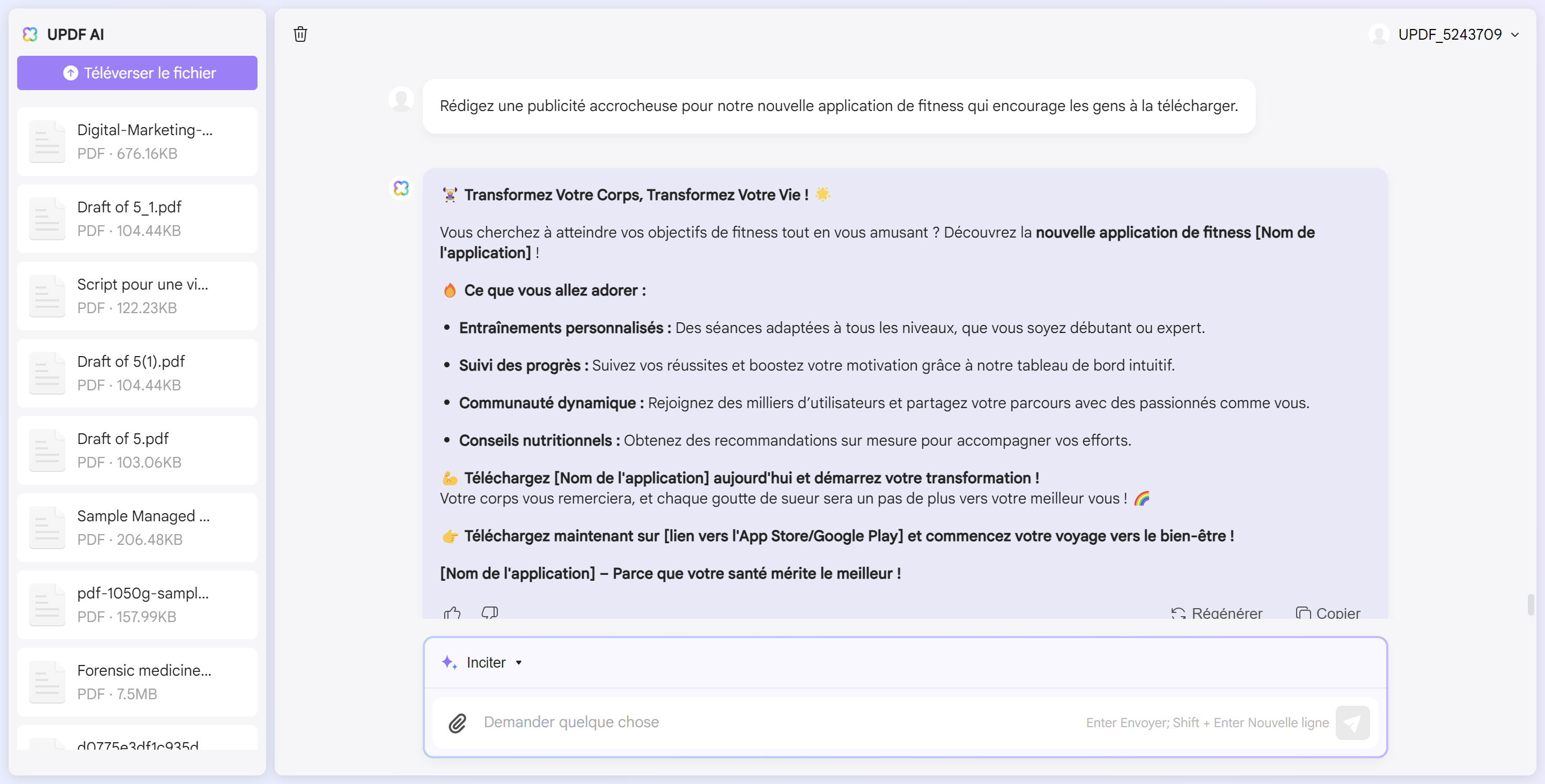 comment utiliser l'IA dans les annonces de vente générées avec l'assistant AI en ligne d'UPDF