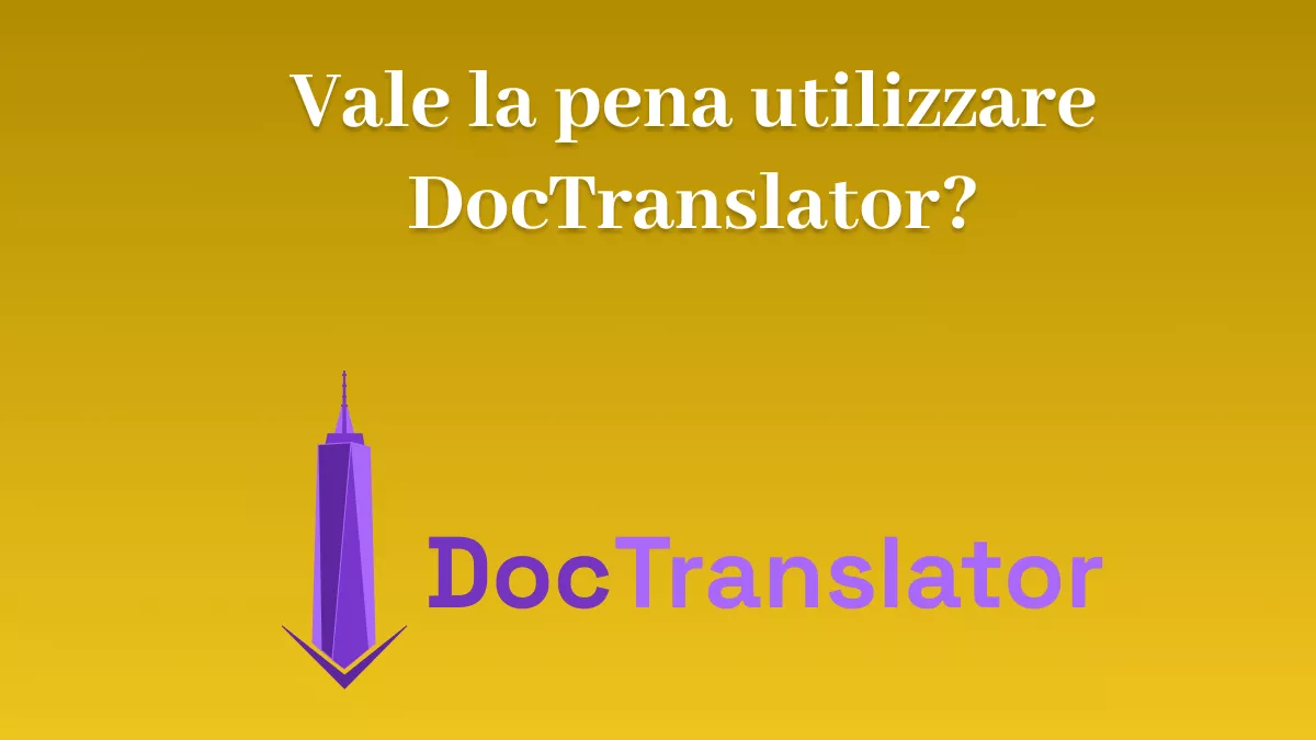 Che dire di DocTranslator? Vale la pena utilizzarlo?