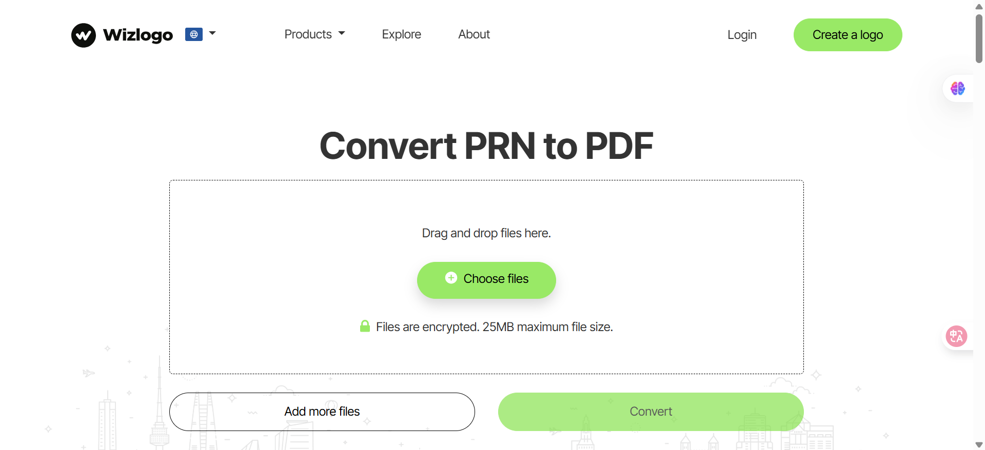wizlogo convert prn to pdf