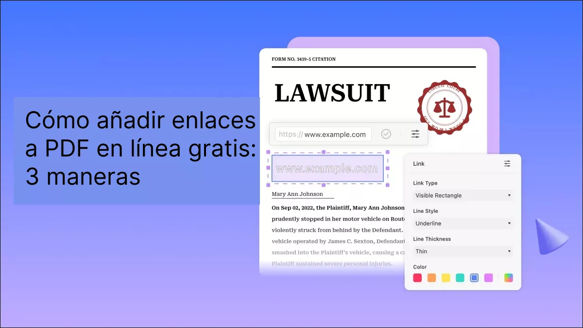 Cómo añadir enlaces a PDF en línea gratis: 3 maneras