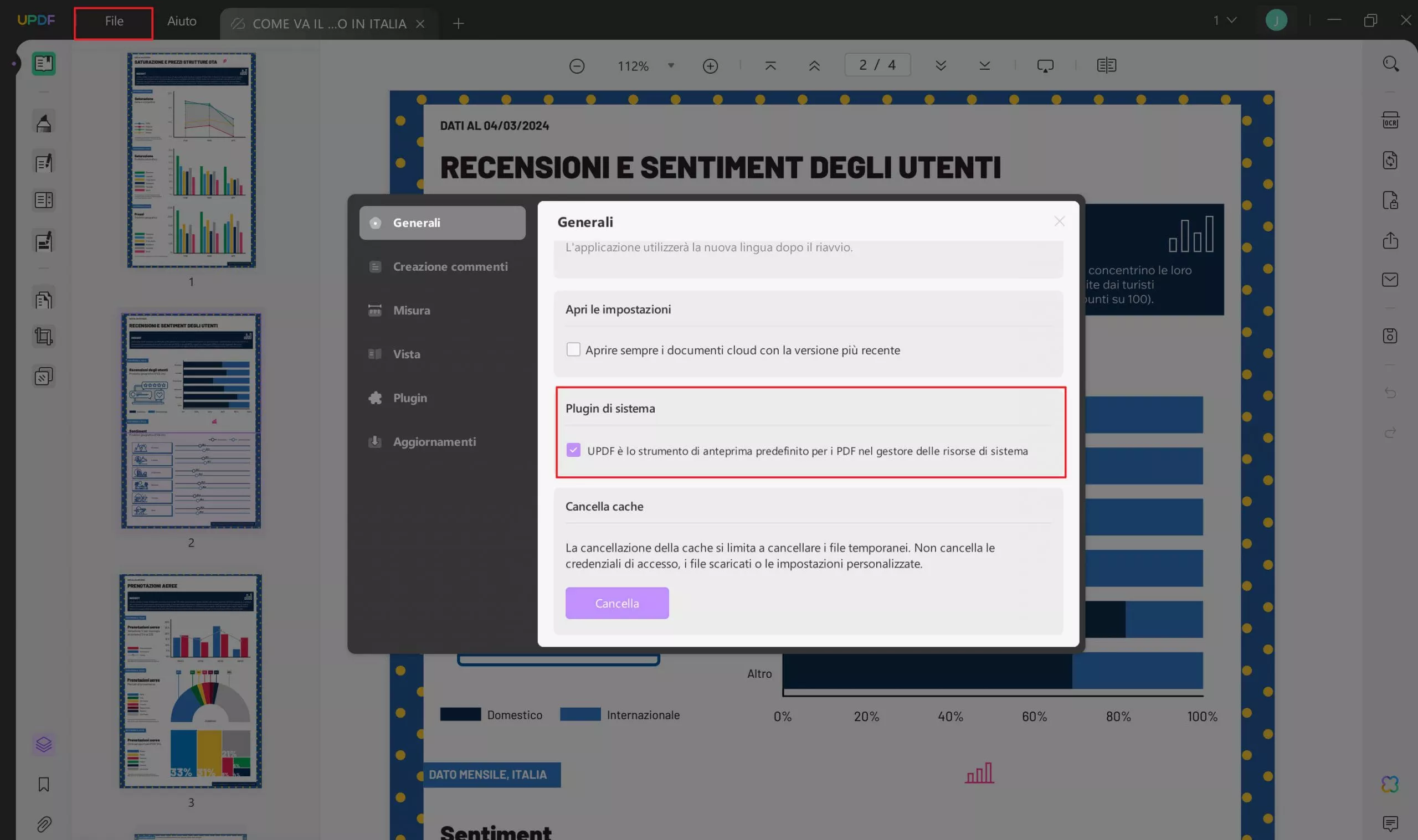 Abilitare il Plugin di Anteprima UPDF nell'Esplora File