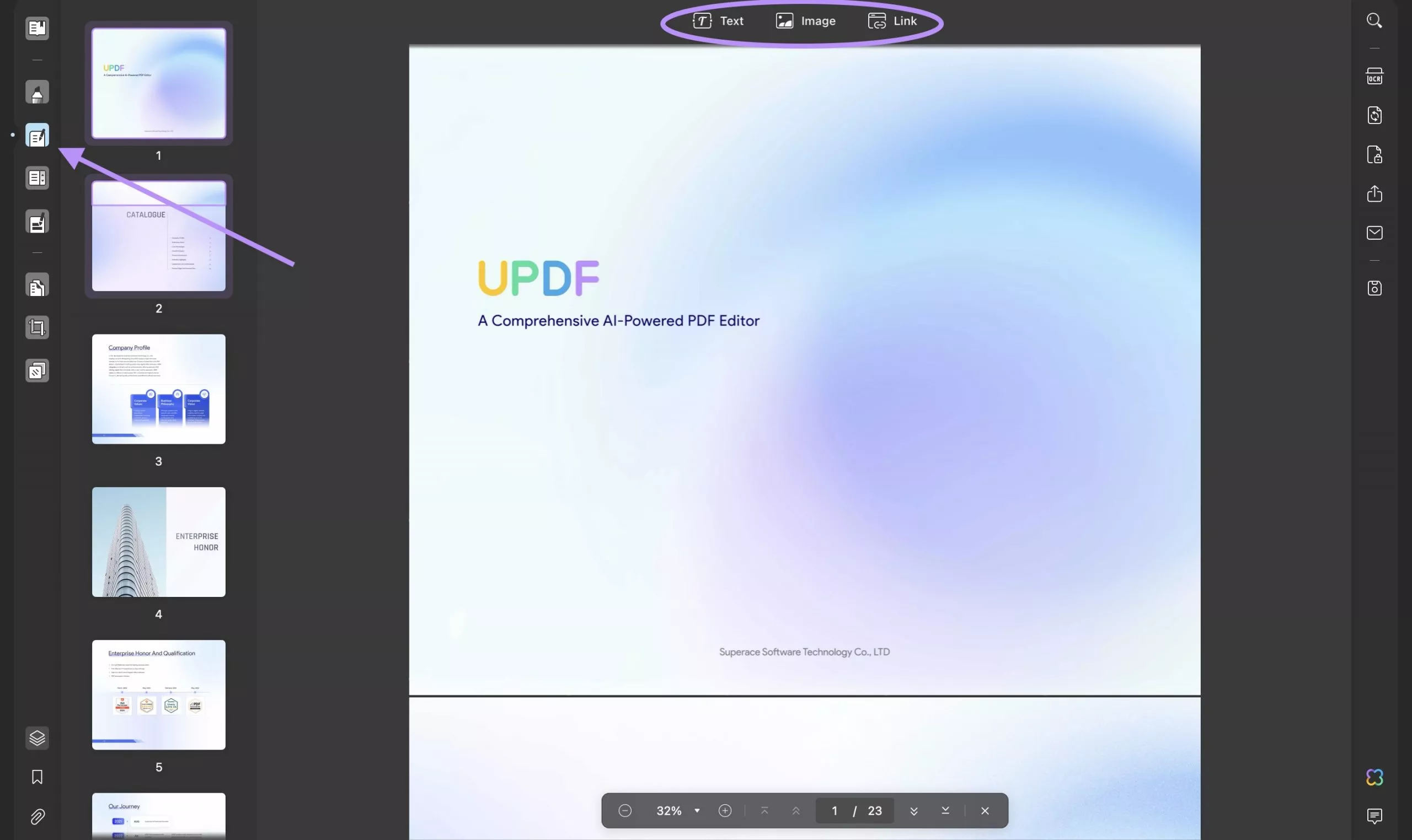 add elements to pdf with updf on mac