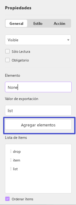 cómo editar una lista desplegable en un PDF