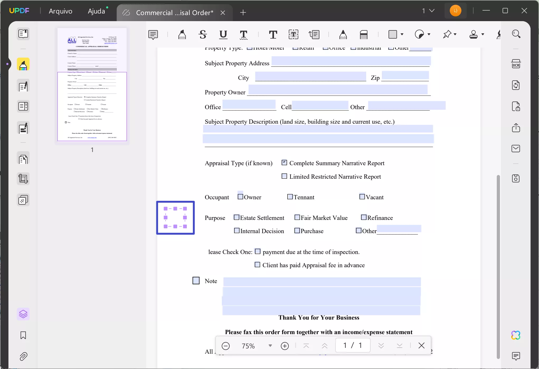 Como Desmarcar uma Caixa em PDF