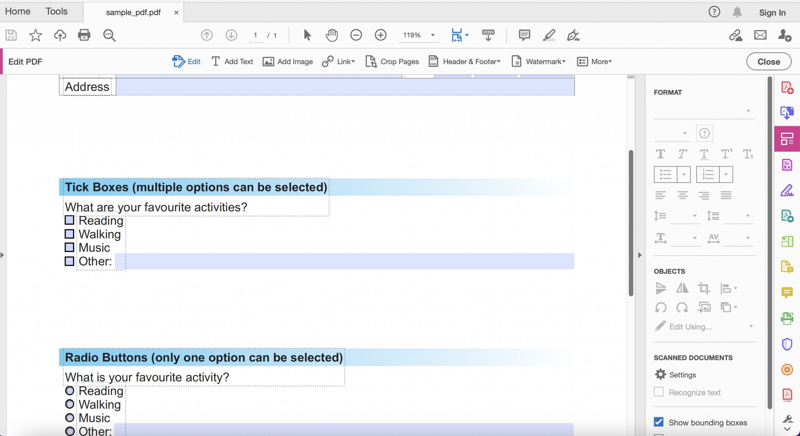 adobe pdf text color changer 