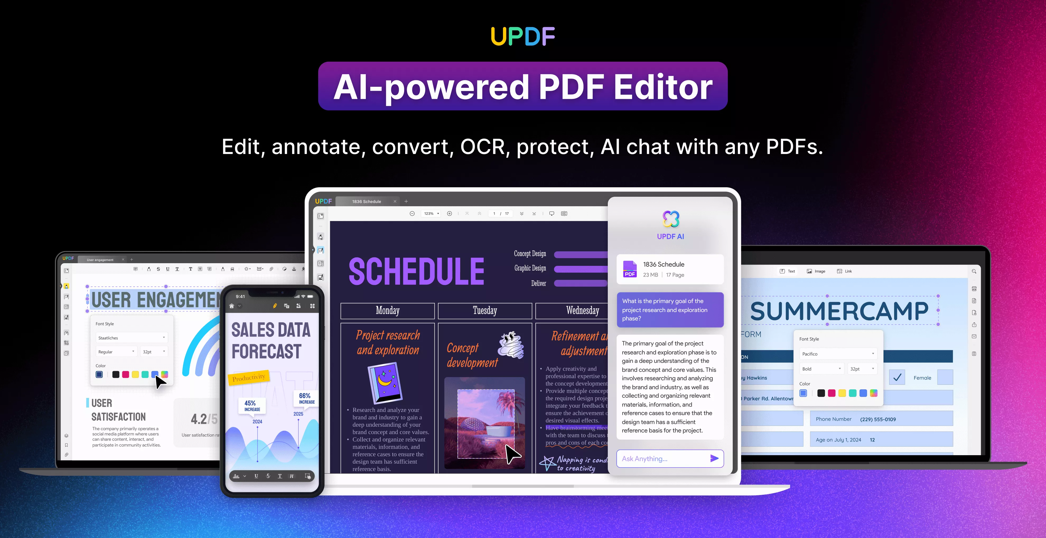 UPDF - AI-powered PDF editor