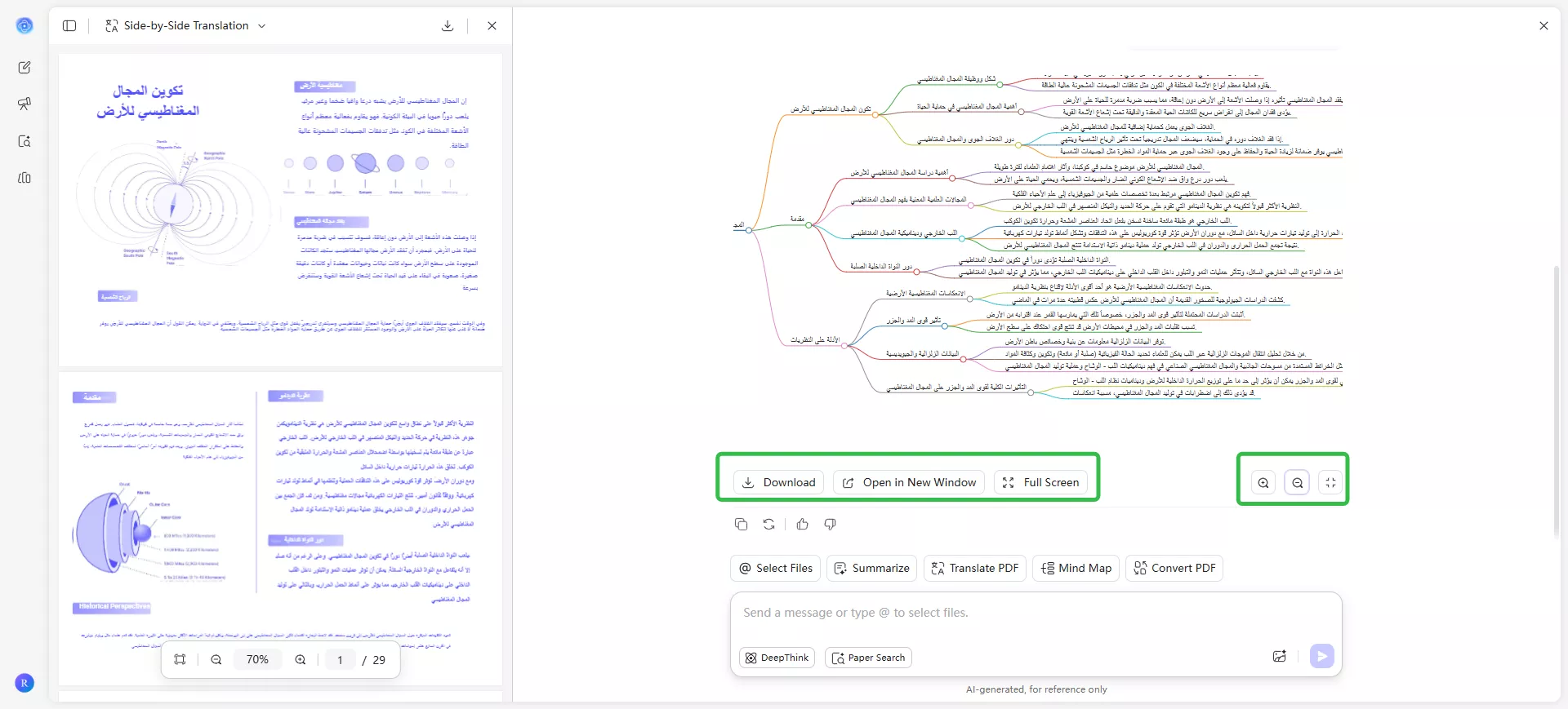 إنشاء الخريطة الذهنية