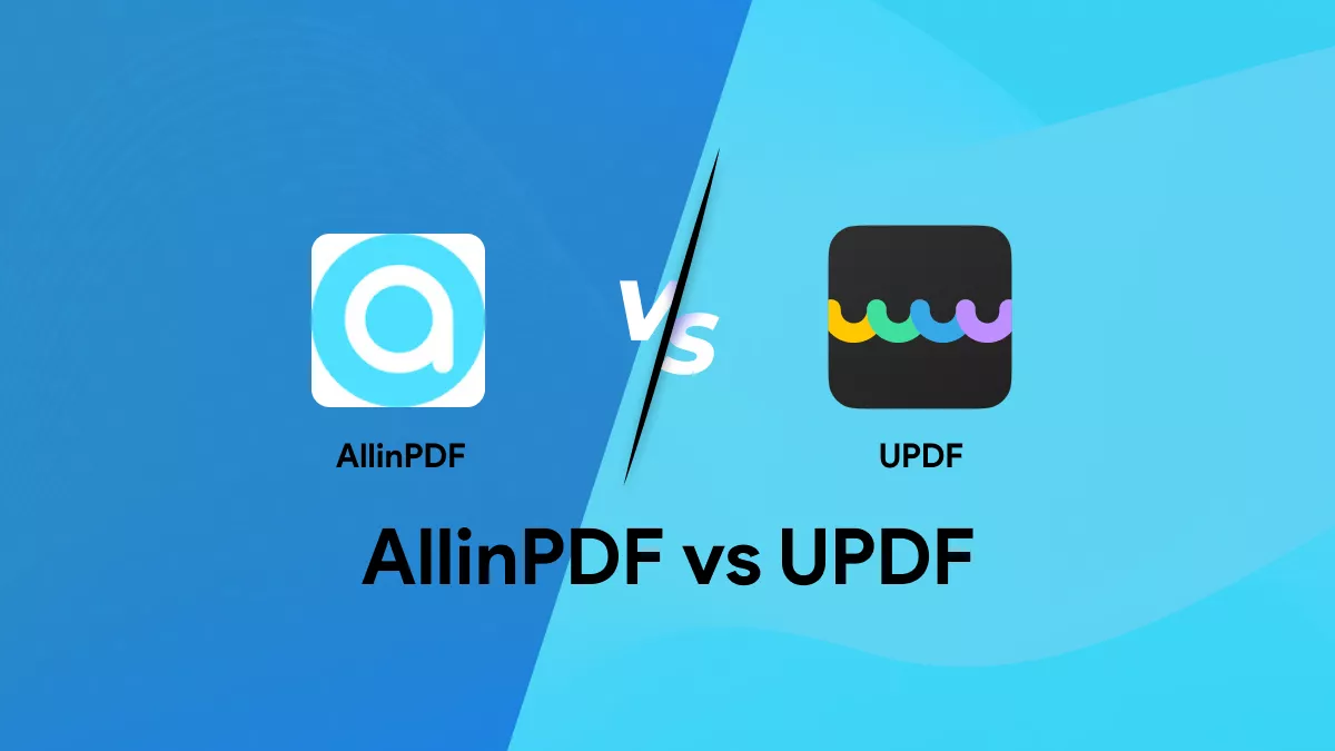 AllinPDF vs UPDF: PDF 전문가를 위한 최적의 도구는?