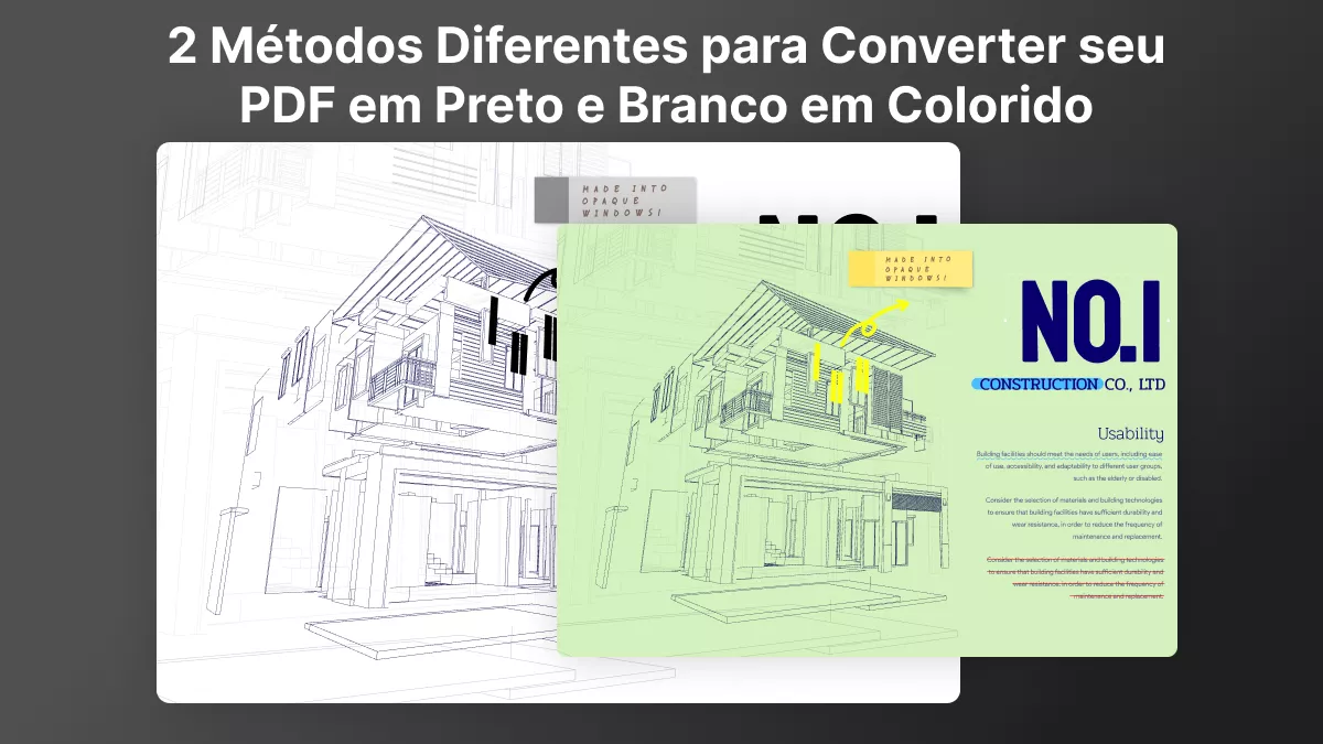 2 Métodos Diferentes para Converter seu PDF em Preto e Branco em Colorido