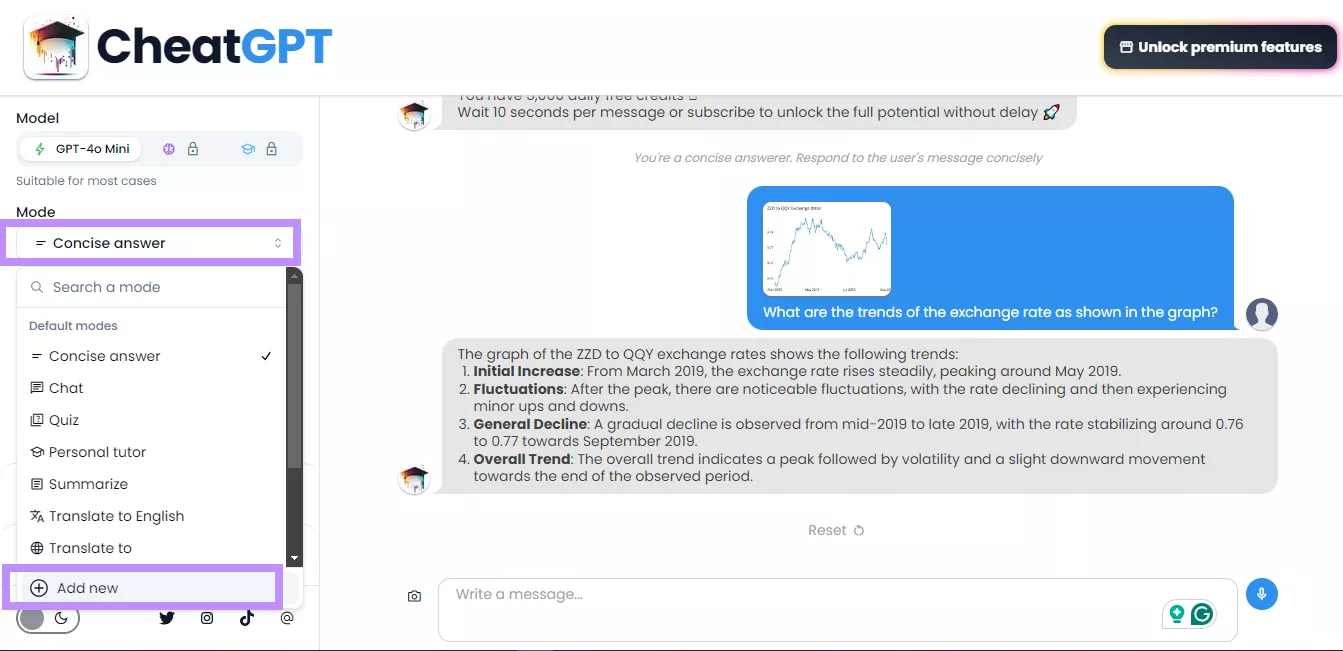 adding a new mode to cheatgpt
