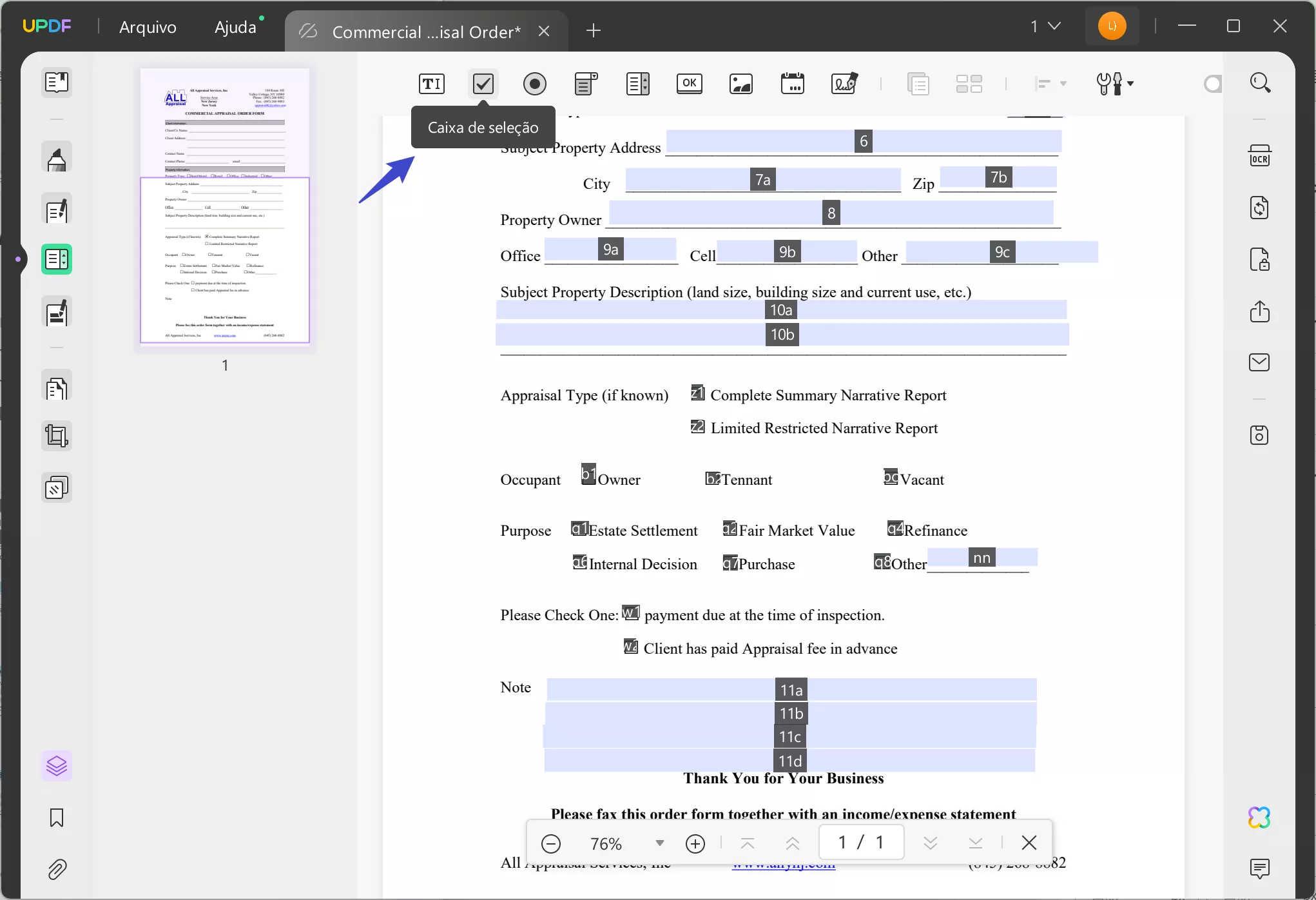 Como Desmarcar uma Caixa em PDF