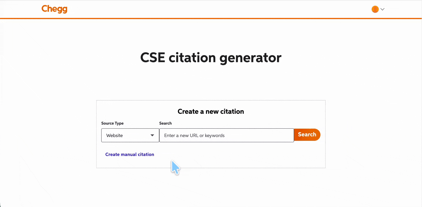 chegg generates cse citation