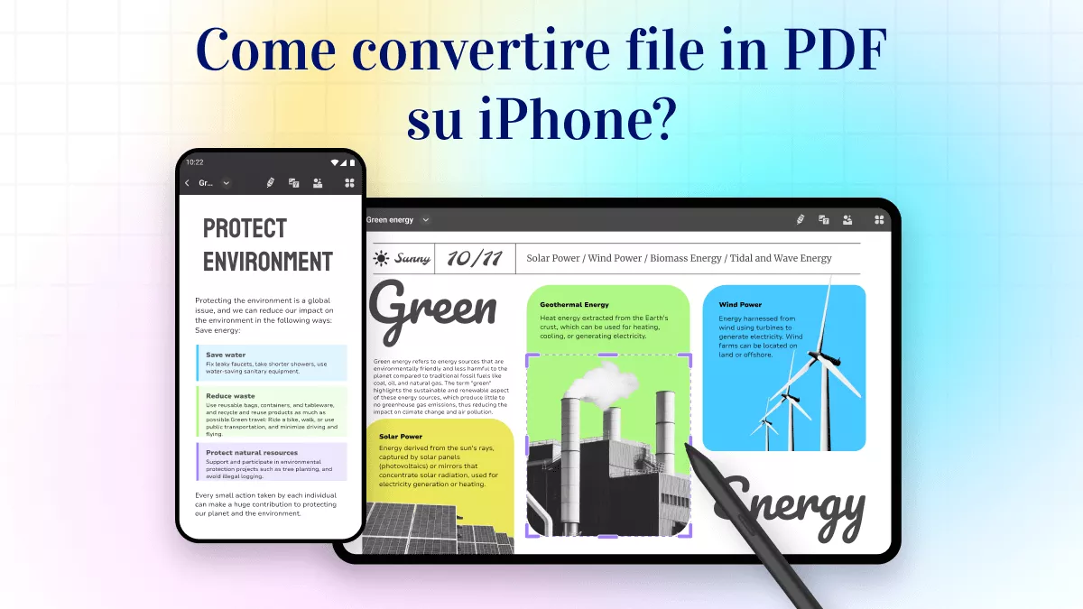 Guida facile per convertire file in PDF su iPhone