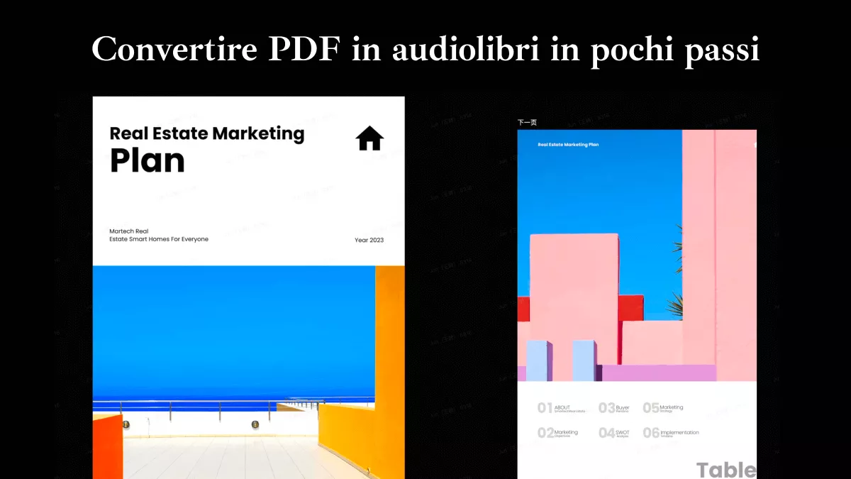 Guida completa per convertire PDF in audiolibri