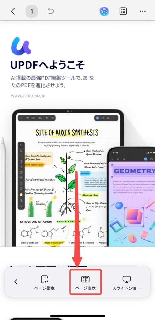 ページ表示