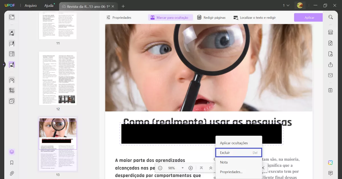 Como Remover a Revisão do PDF