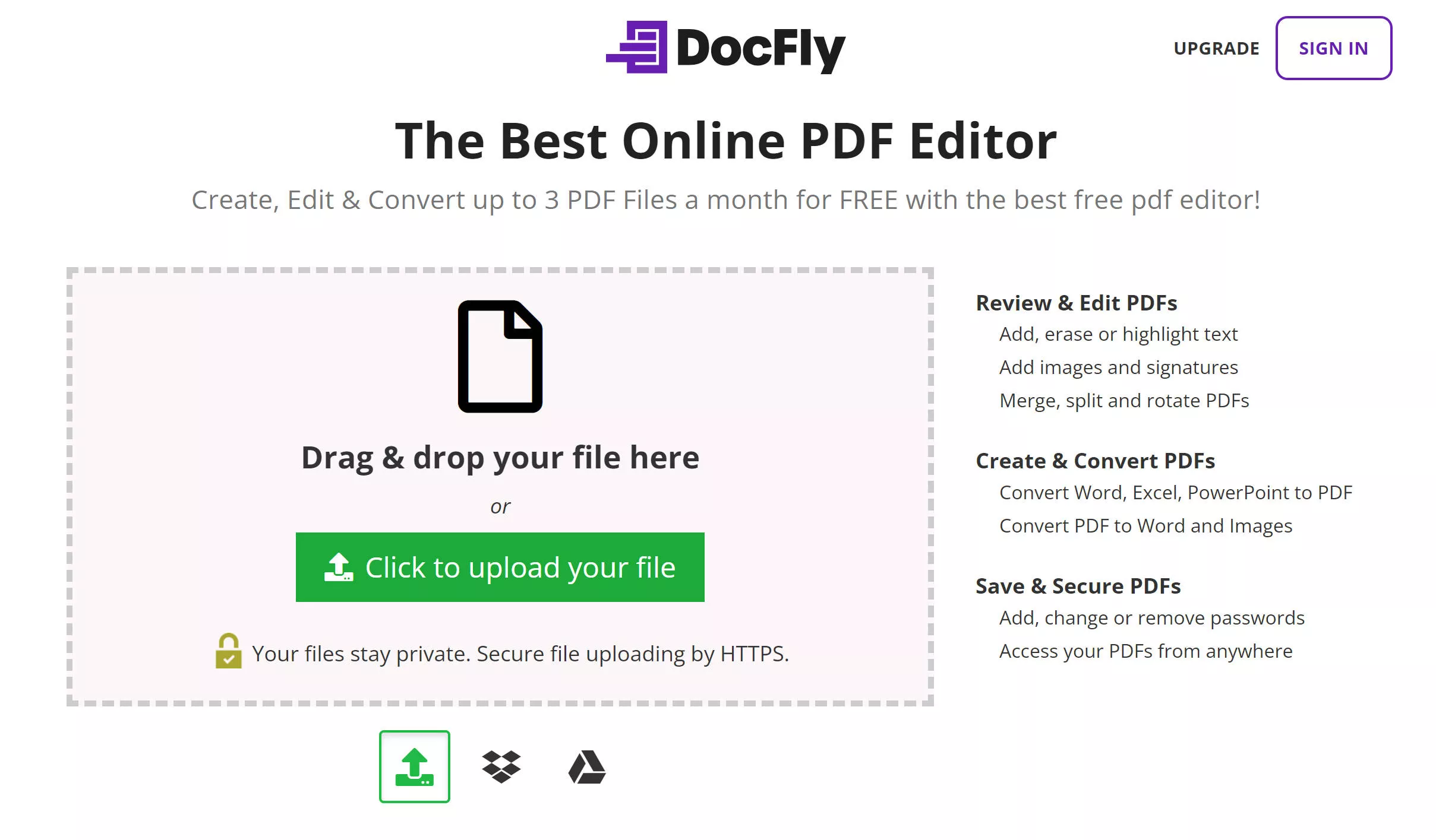 online pdf editor free without watermark docfly