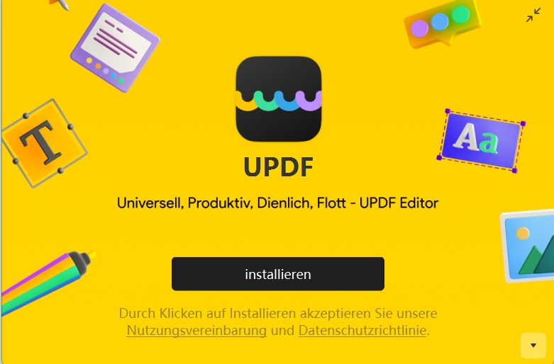 updf installieren