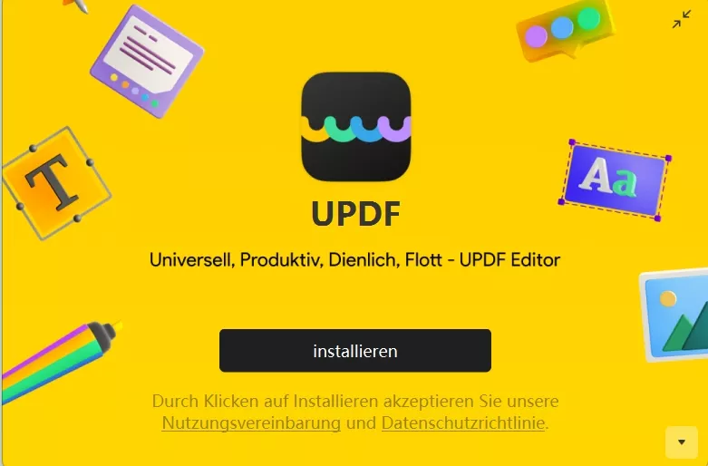 updf installieren