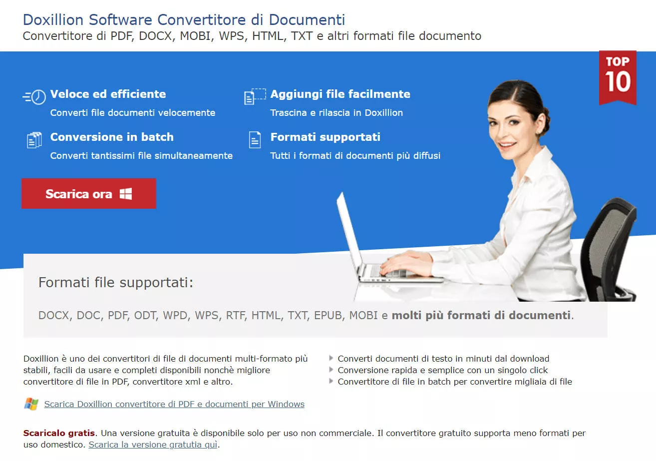 migliori convertitori da PDF a XML: Doxillion Software Convertitore