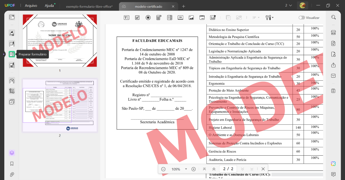 Como Editar a Lista Suspensa em PDF