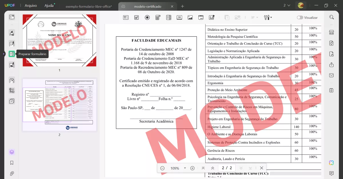 Como Editar a Lista Suspensa em PDF