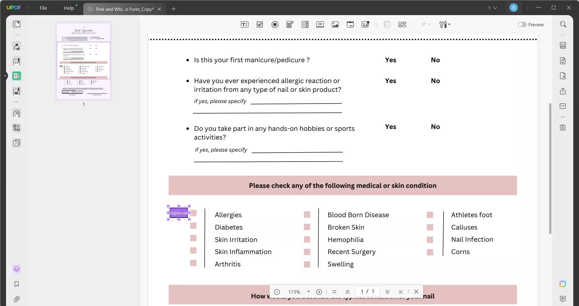 Como Editar a Lista Suspensa em PDF