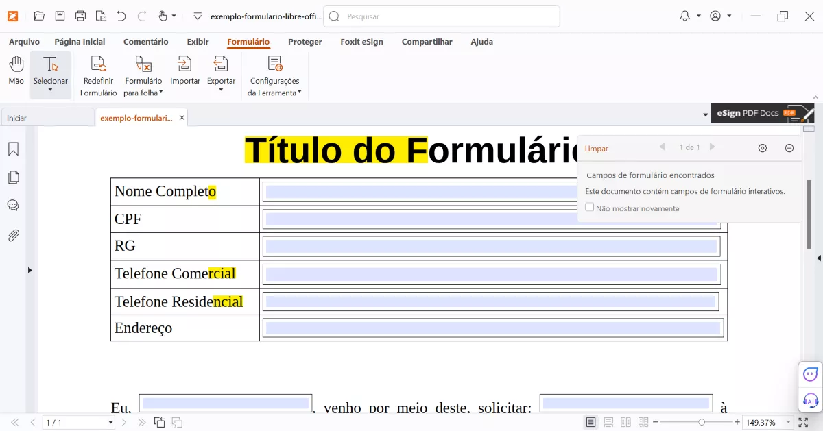 Como Editar a Lista Suspensa em PDF