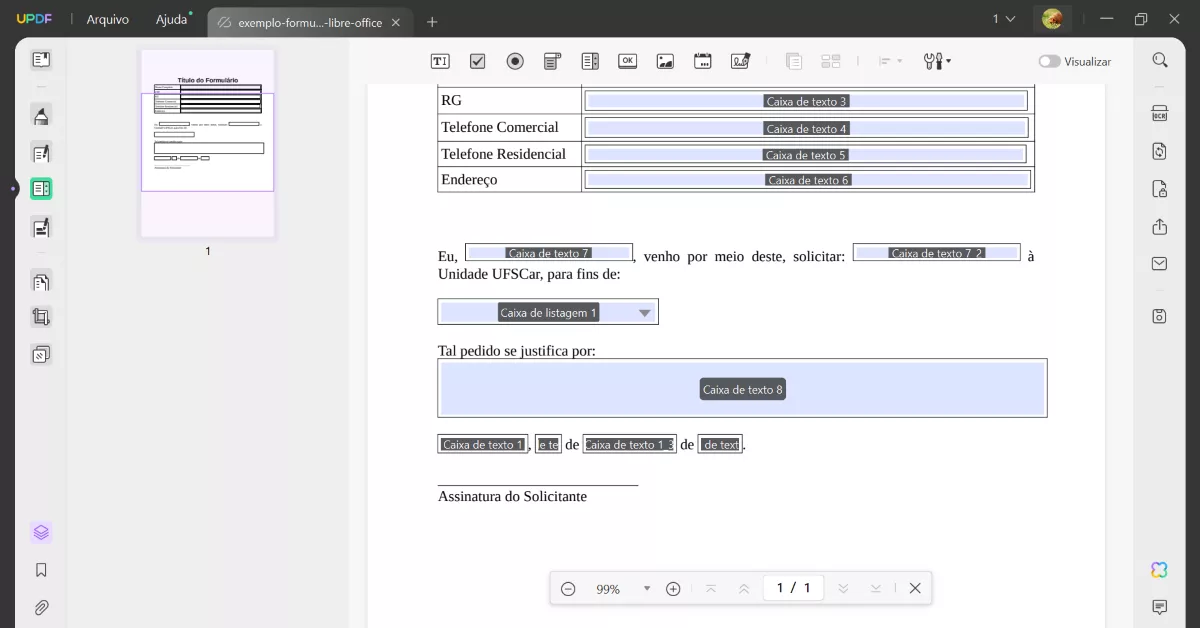 Como Editar a Lista Suspensa em PDF