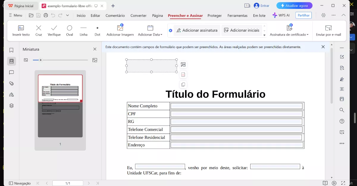 Como Editar a Lista Suspensa em PDF