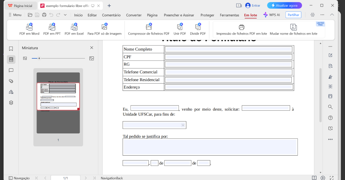 Como Editar a Lista Suspensa em PDF