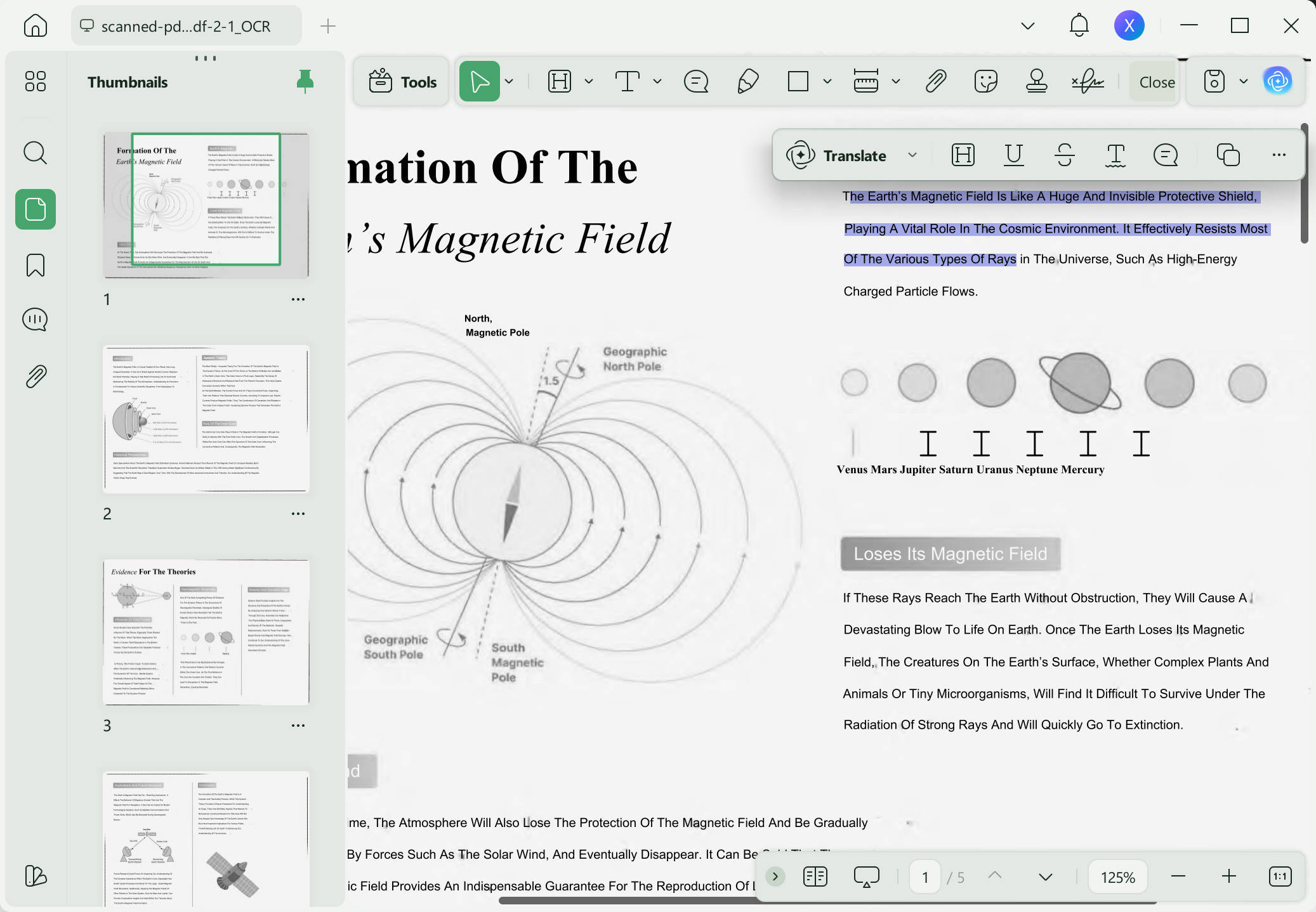 edit ocred PDF with updf