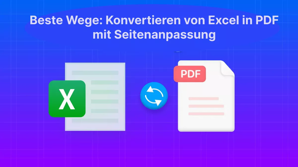 Konvertieren Sie von Excel in PDF mit Seitenanpassung am besten!