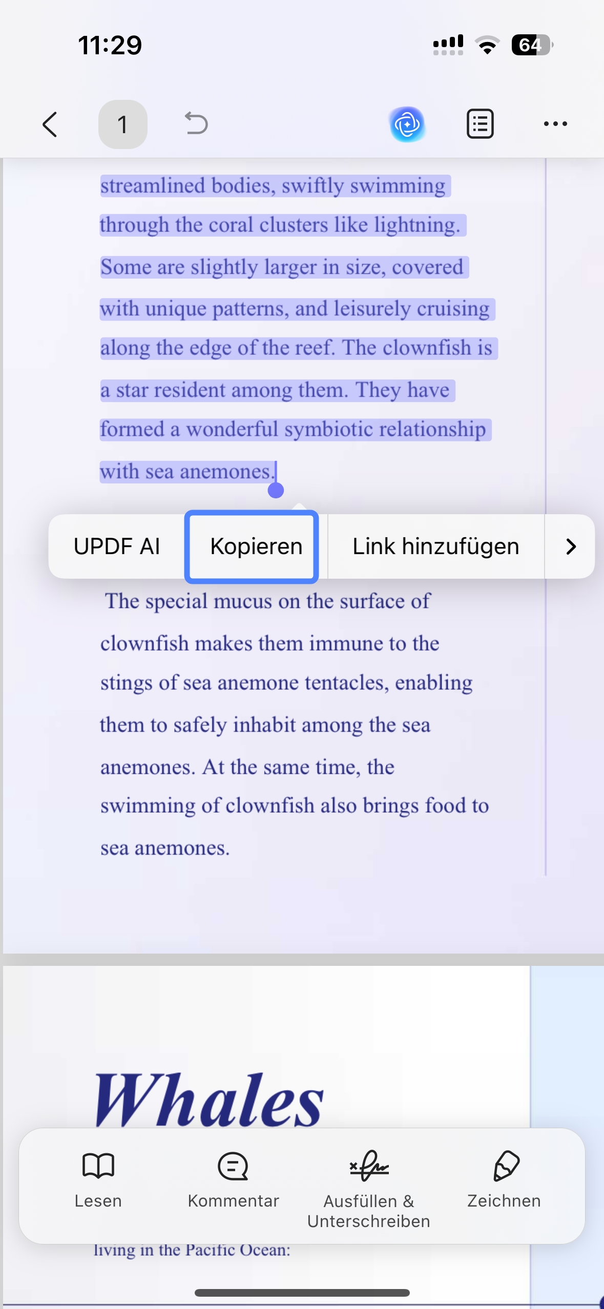 Inhalt kopieren