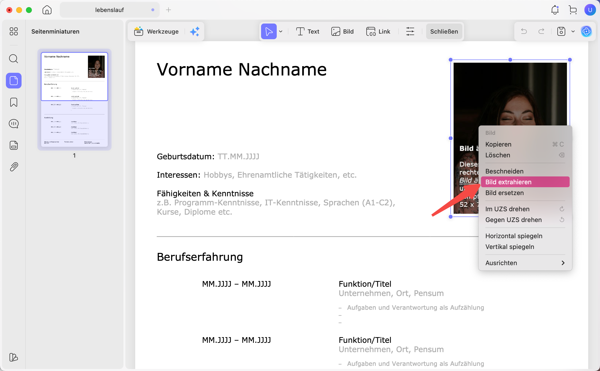PDF-Bilder extrahieren