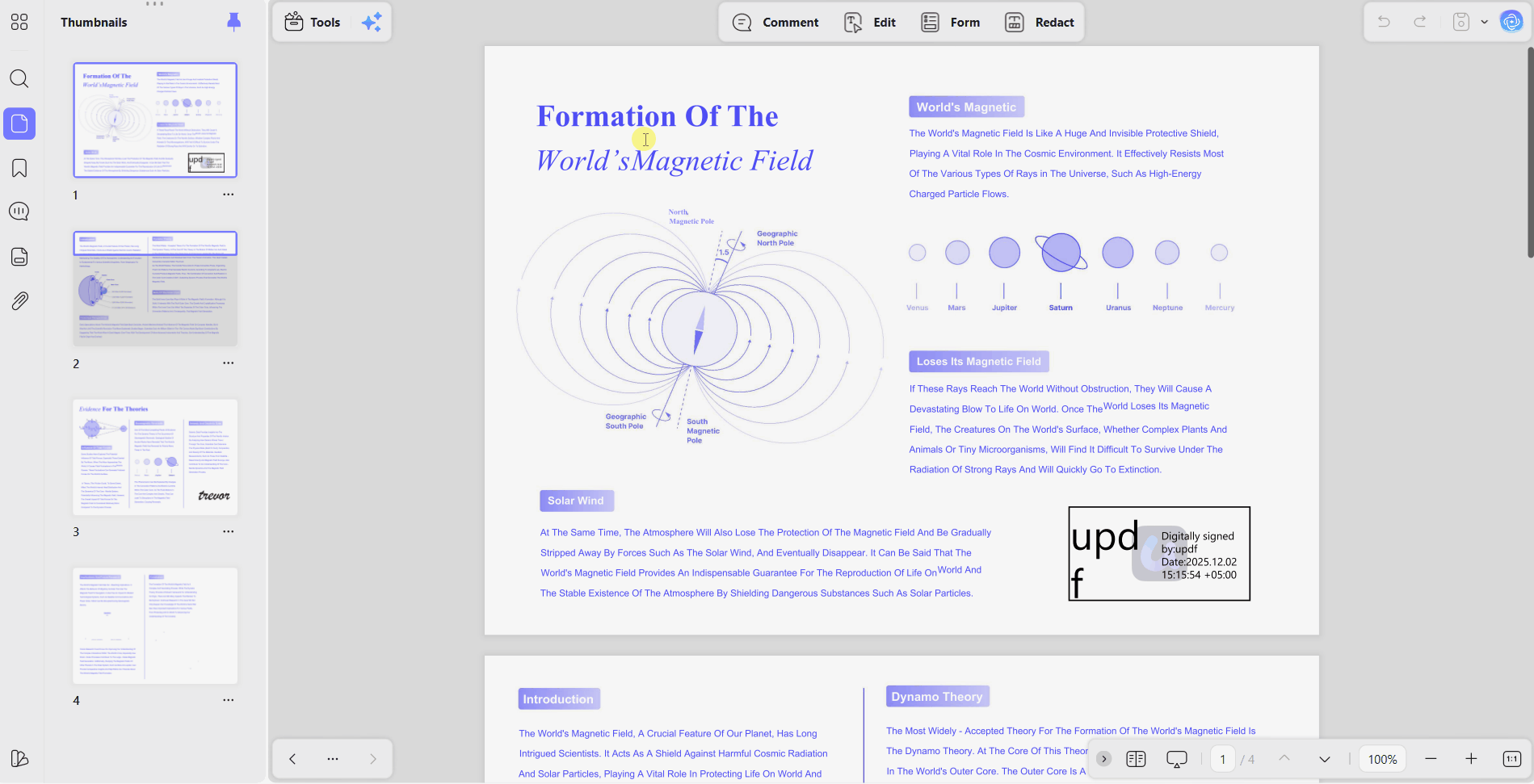 copy text tables updf pages directly
