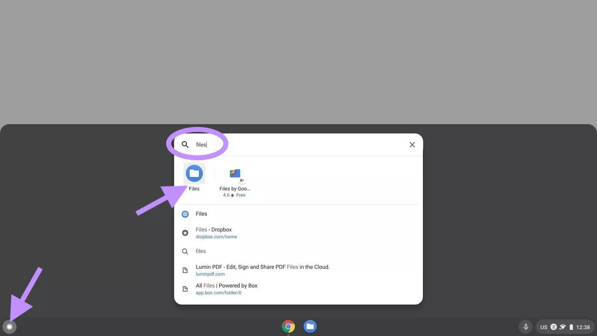 files in chromebook