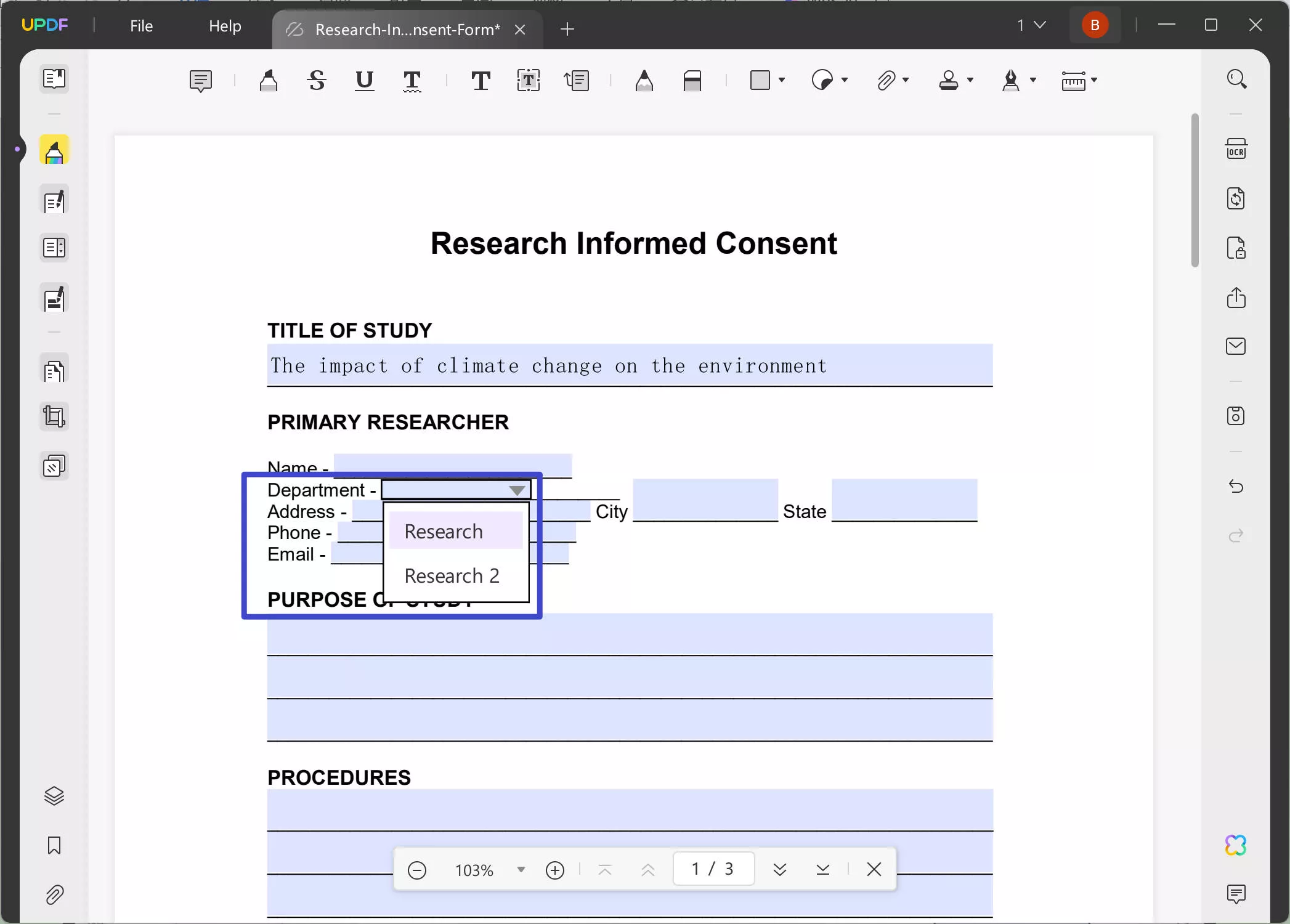 how to fill out a PDF form