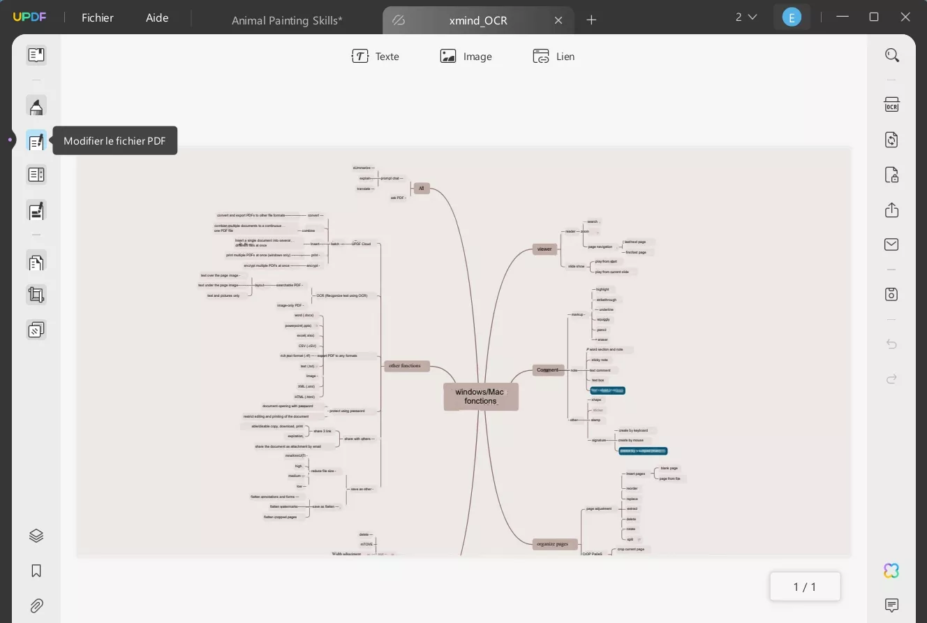 modifier xmind converti en pdf
