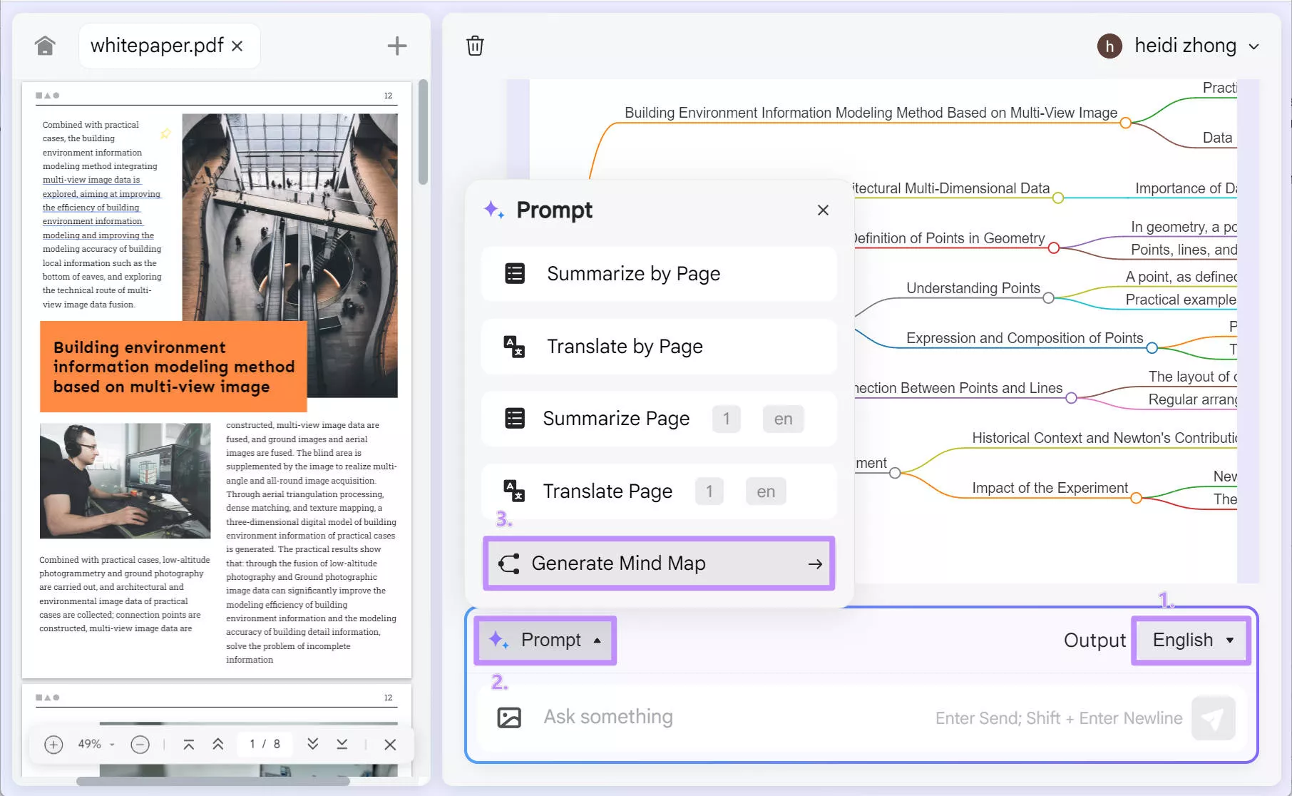 convert pdf to mind map with updf online ai