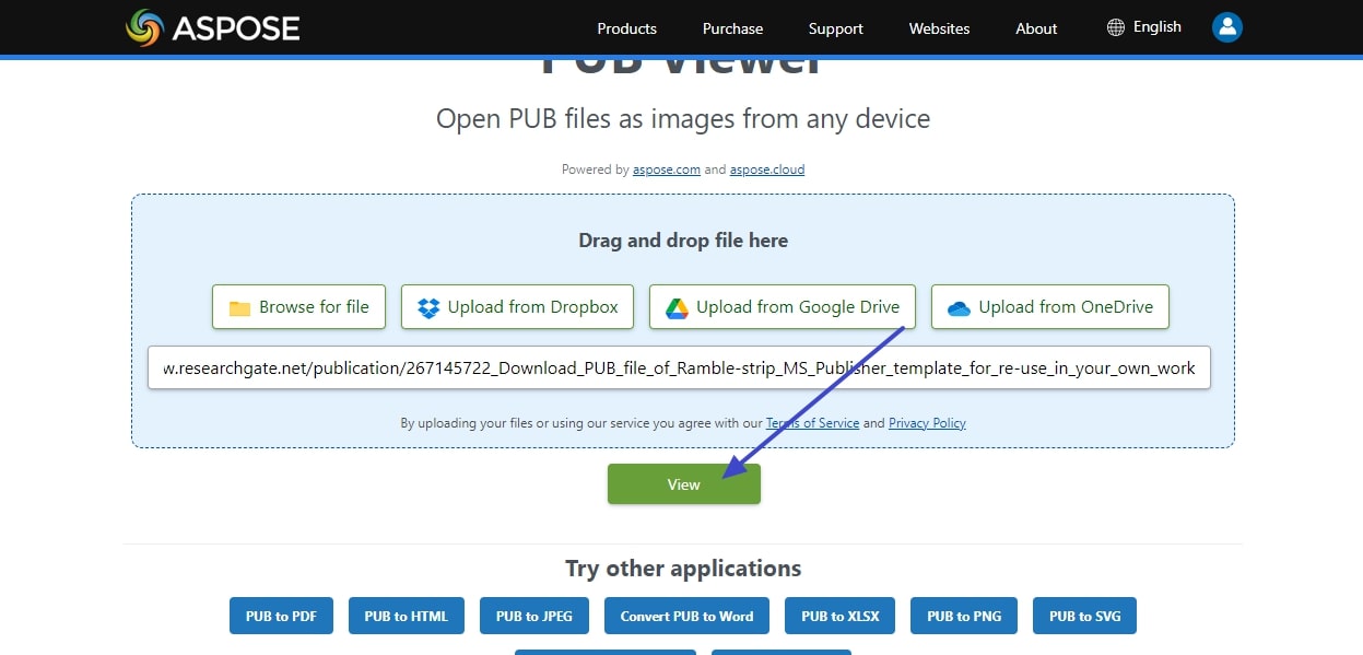 upload file and proceed online