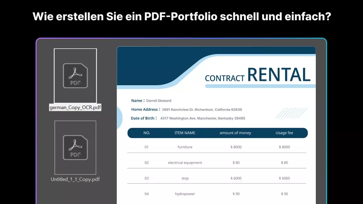 Wie erstellen Sie ein gutes PDF-Portfolio schnell und einfach?