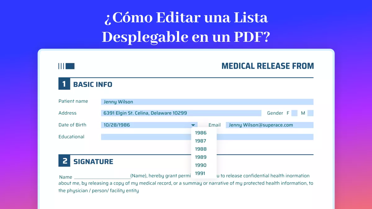 ¿Cómo Editar una Lista Desplegable en un PDF? (5 Métodos Comprobados)