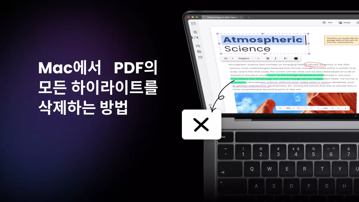 PDF 하이라이트 삭제, Mac에서 신속하게!