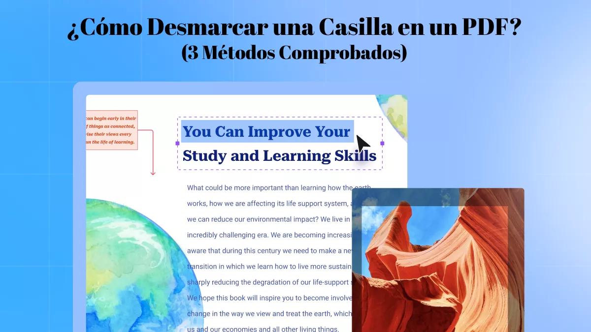 ¿Cómo Desmarcar una Casilla en un PDF? (3 Métodos Comprobados)