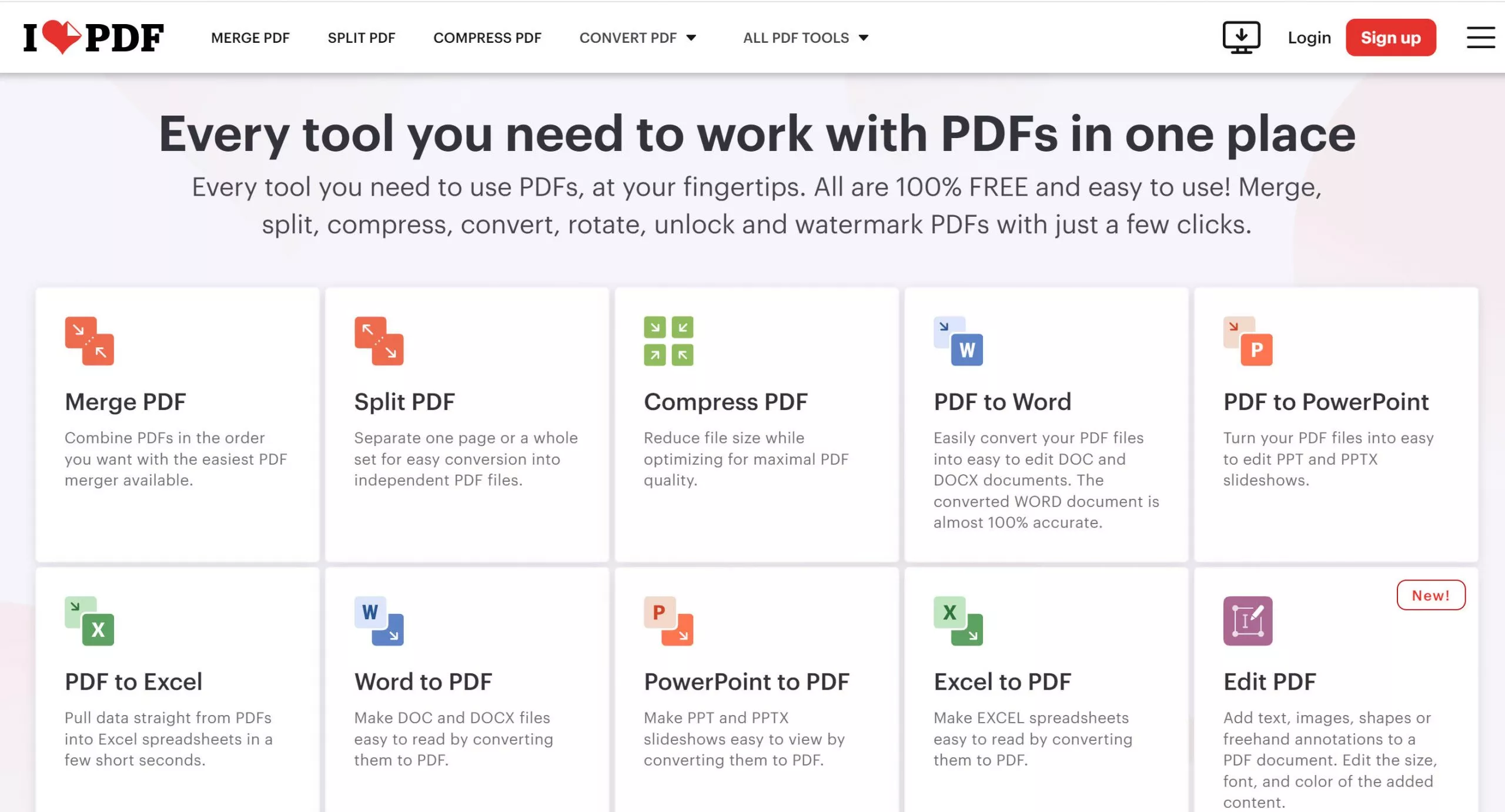 ilovepdf all tools