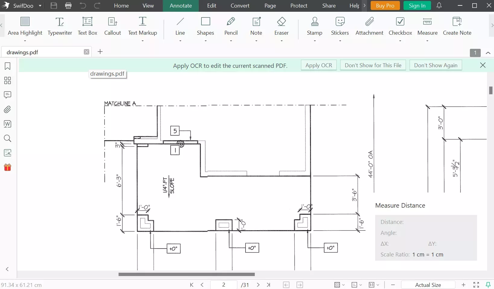 SwifDoo PDF Ruler