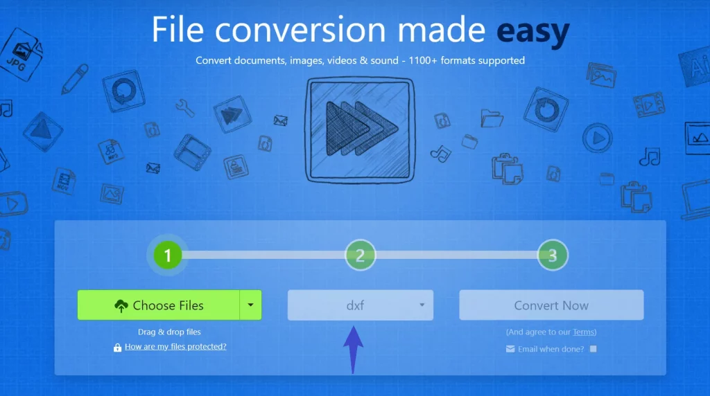 Convertisseur Zamzar PDF en DWG