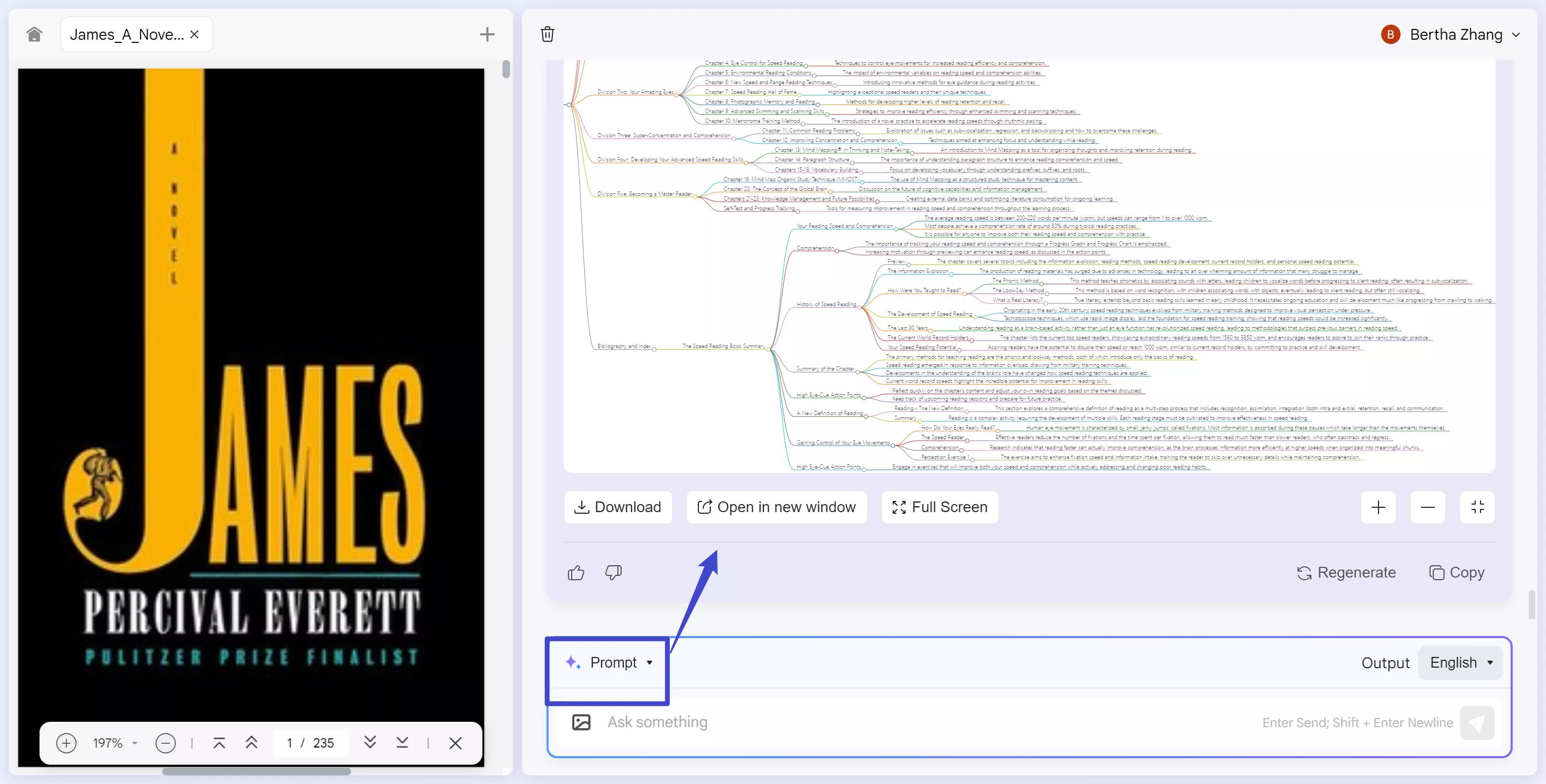 james a novel updf ai web mindmap